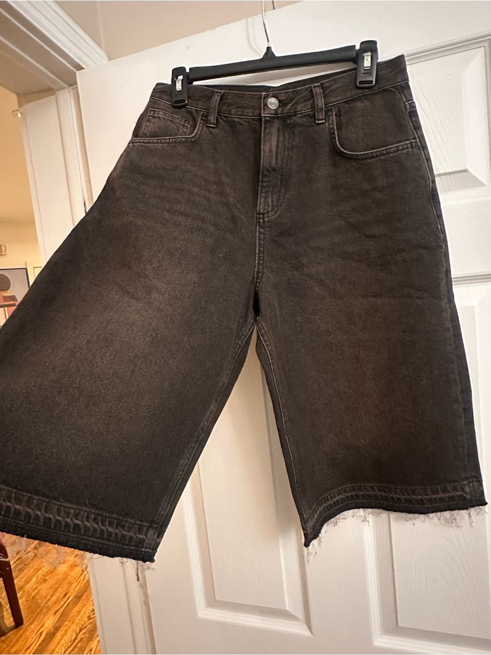 Women’s Black Jean Shorts - Classic High-Rise Denim